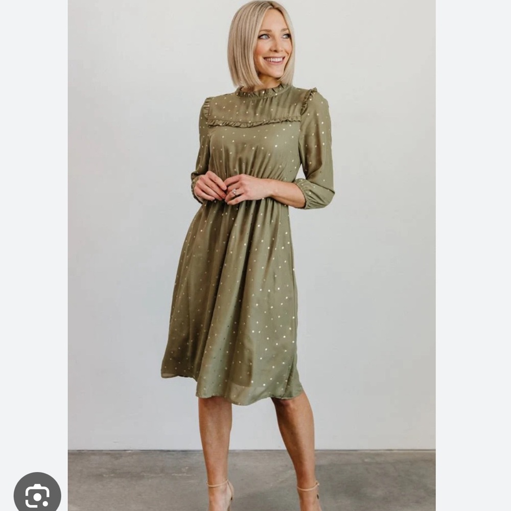 Baltic Born Nixon Pintuck Ruffle Midi